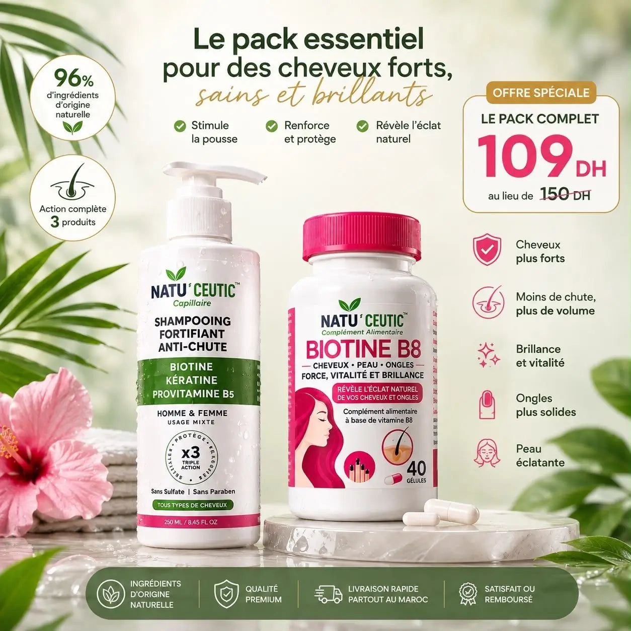 Rituel Cheveux Forts Natuceutic