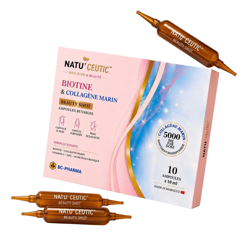 Beauty shot - Ampoule Biotique & Collagène Marin Natuceutic