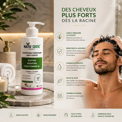 SHAMPOOING FORTIFIANT ANTI-CHUTE Natuceutic