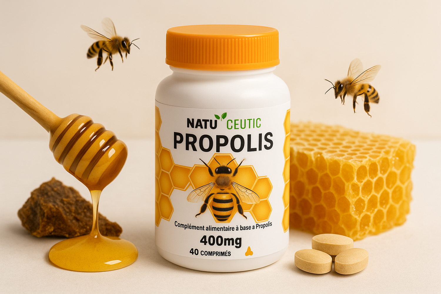 Image professionnelle du complément alimentaire Propolis Natu'Ceutic