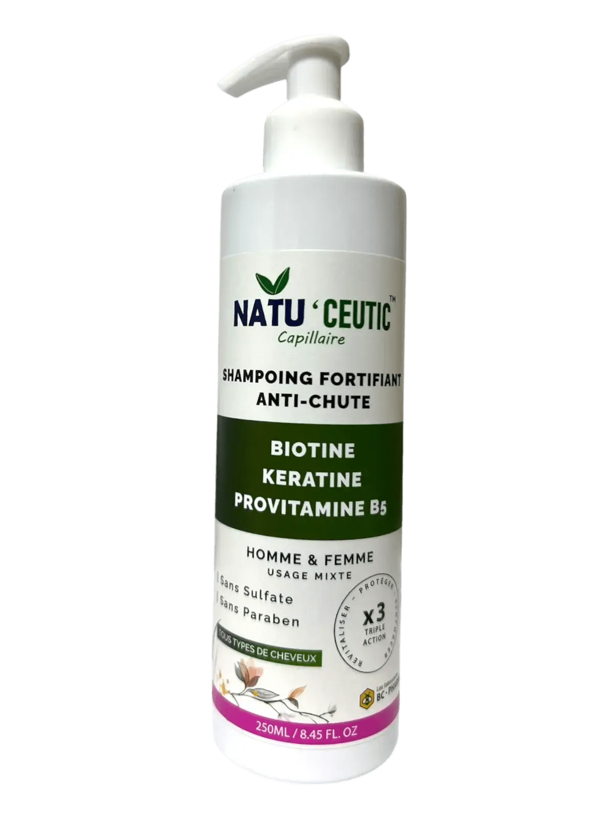 SHAMPOOING FORTIFIANT ANTI-CHUTE – Triple action Natuceutic
